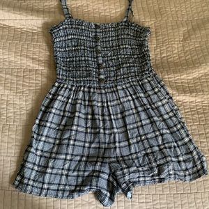 Plaid Romper